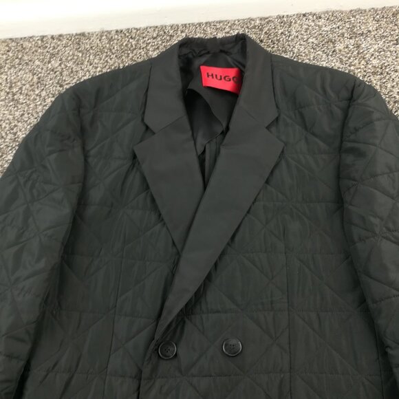 Hugo Boss Coat Jacket Water Repellent Double Breasted Regular Fit - Size 34R - Picture 2 of 14